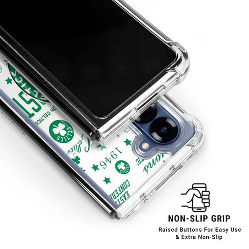 NBA Boston Celtics Historic Blast Galaxy Z Fold6 Clear Case